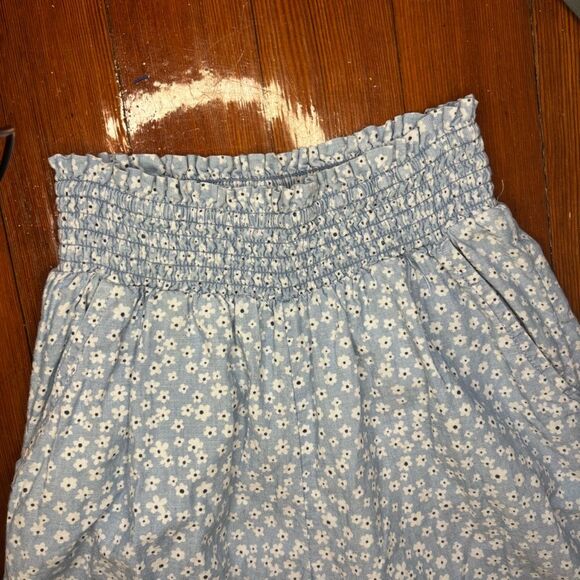 American Eagle Smocked Cottagecore Flowy Wide Leg Daisy Pants XS - Picture 4 of 8